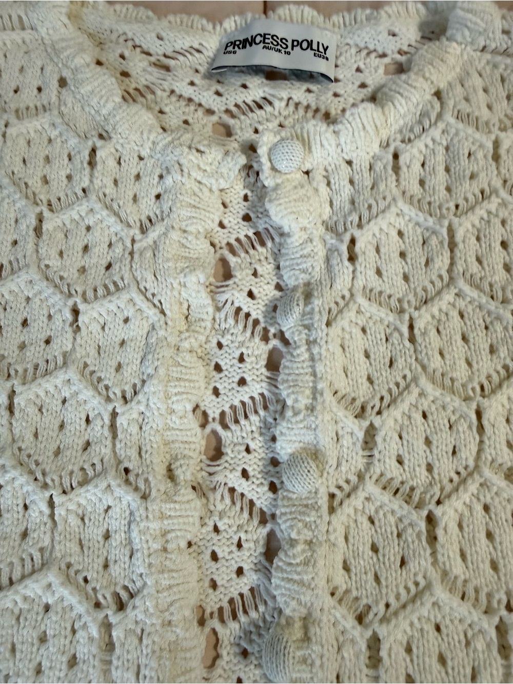 Princess Polly Sun Still Shines Crochet Set Cream - Picture 9 of 9